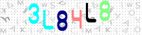 Blue Captcha Image