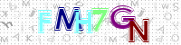 Blue Captcha Image
