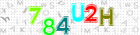 Blue Captcha Image