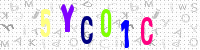 Blue Captcha Image