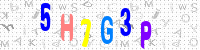 Blue Captcha Image