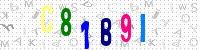 Blue Captcha Image