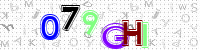 Blue Captcha Image