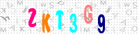 Blue Captcha Image