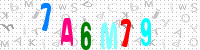 Blue Captcha Image