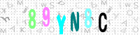 Blue Captcha Image