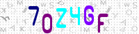 Blue Captcha Image