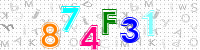 Blue Captcha Image
