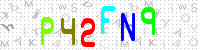 Blue Captcha Image