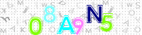 Blue Captcha Image