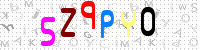 Blue Captcha Image