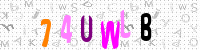 Blue Captcha Image