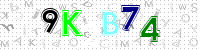 Blue Captcha Image