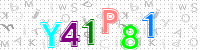 Blue Captcha Image