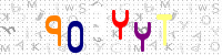 Blue Captcha Image