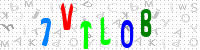 Blue Captcha Image