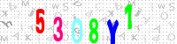 Blue Captcha Image