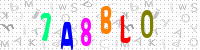 Blue Captcha Image