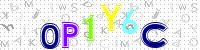 Blue Captcha Image