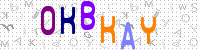 Blue Captcha Image
