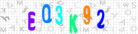 Blue Captcha Image