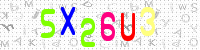 Blue Captcha Image
