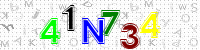 Blue Captcha Image