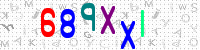 Blue Captcha Image