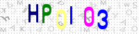 Blue Captcha Image