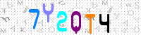 Blue Captcha Image