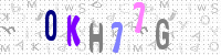 Blue Captcha Image