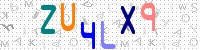 Blue Captcha Image