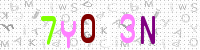 Blue Captcha Image