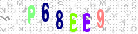 Blue Captcha Image