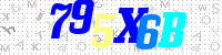 Blue Captcha Image